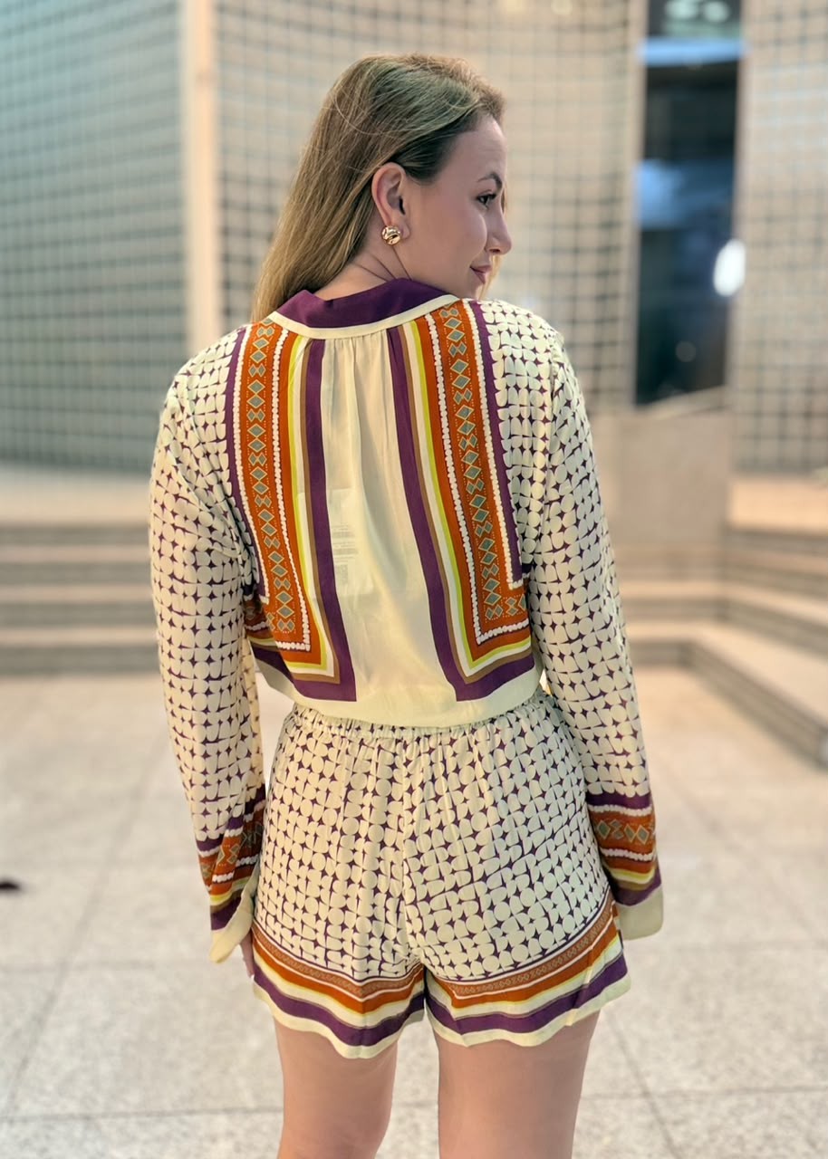 CAMISA CROPPED LENCO COBOGO ANIMALE CAMISA CROPPED LENCO COBOGO ANIMALE