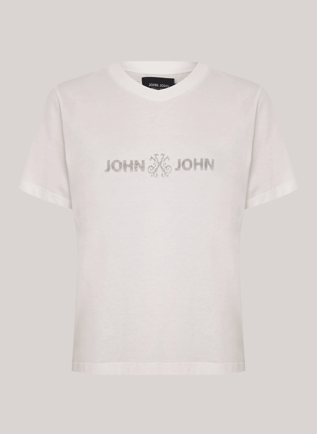 T SHIRT JJ BASIC GLIT OFF WHITE JOHN JOHN T SHIRT JJ BASIC GLIT OFF WHITE JOHN JOHN