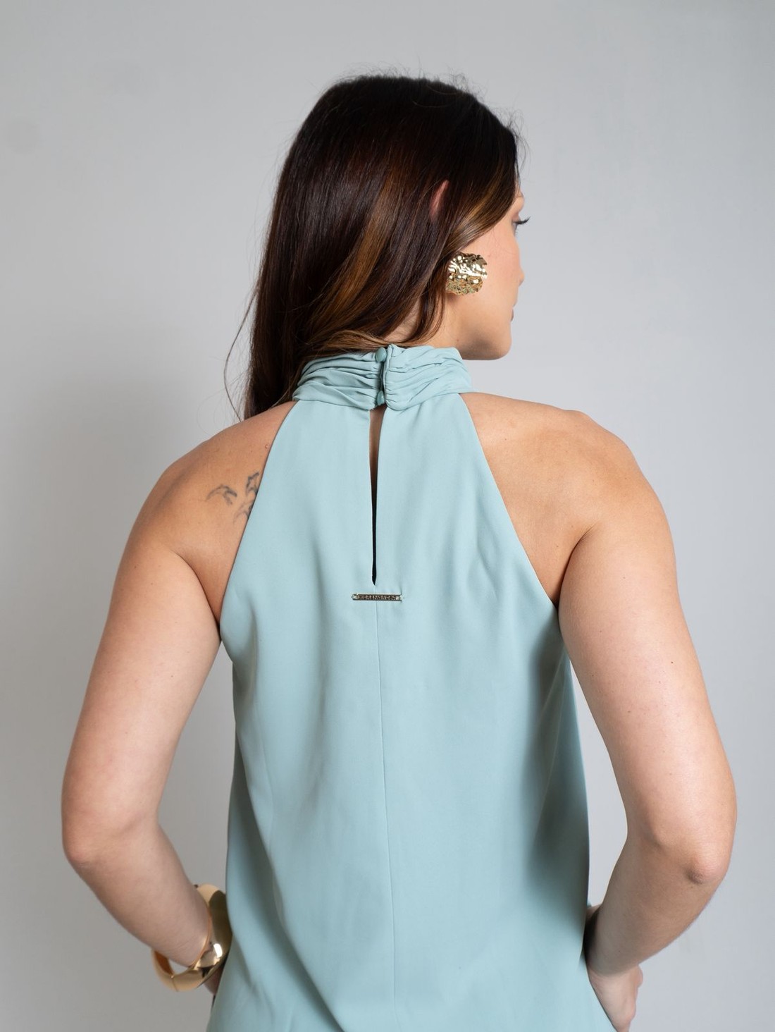 REGATA SOLTA CAVA FRANCESA PADRAO AZUL MORENA ROSA