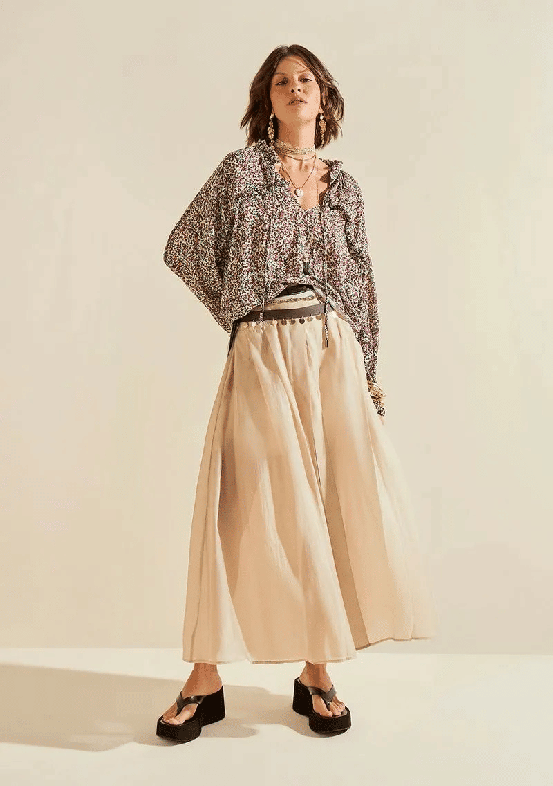 BLUSA SOLTA DECOTE V MORENA ROSA BLUSA SOLTA DECOTE V MORENA ROSA