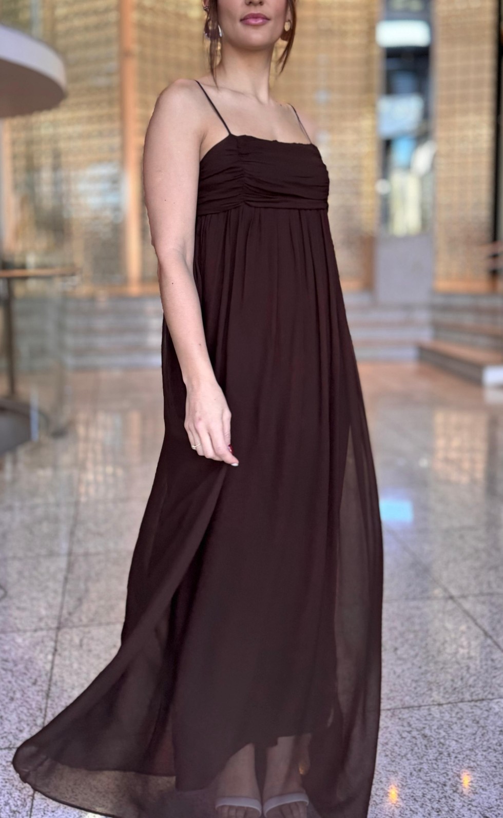 VESTIDO MARROM NOBUCK FORUM VESTIDO MARROM NOBUCK FORUM