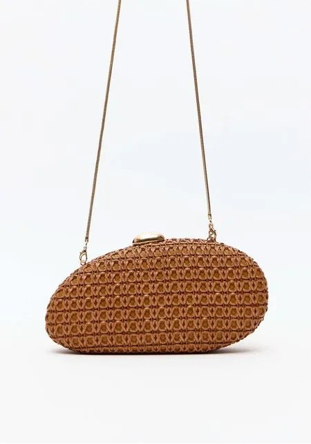 BOLSA CLUTCH PALHA COM PINGENTE LP BEGE LANÇA PERFUME BOLSA CLUTCH PALHA COM PINGENTE LP BEGE LANÇA PERFUME