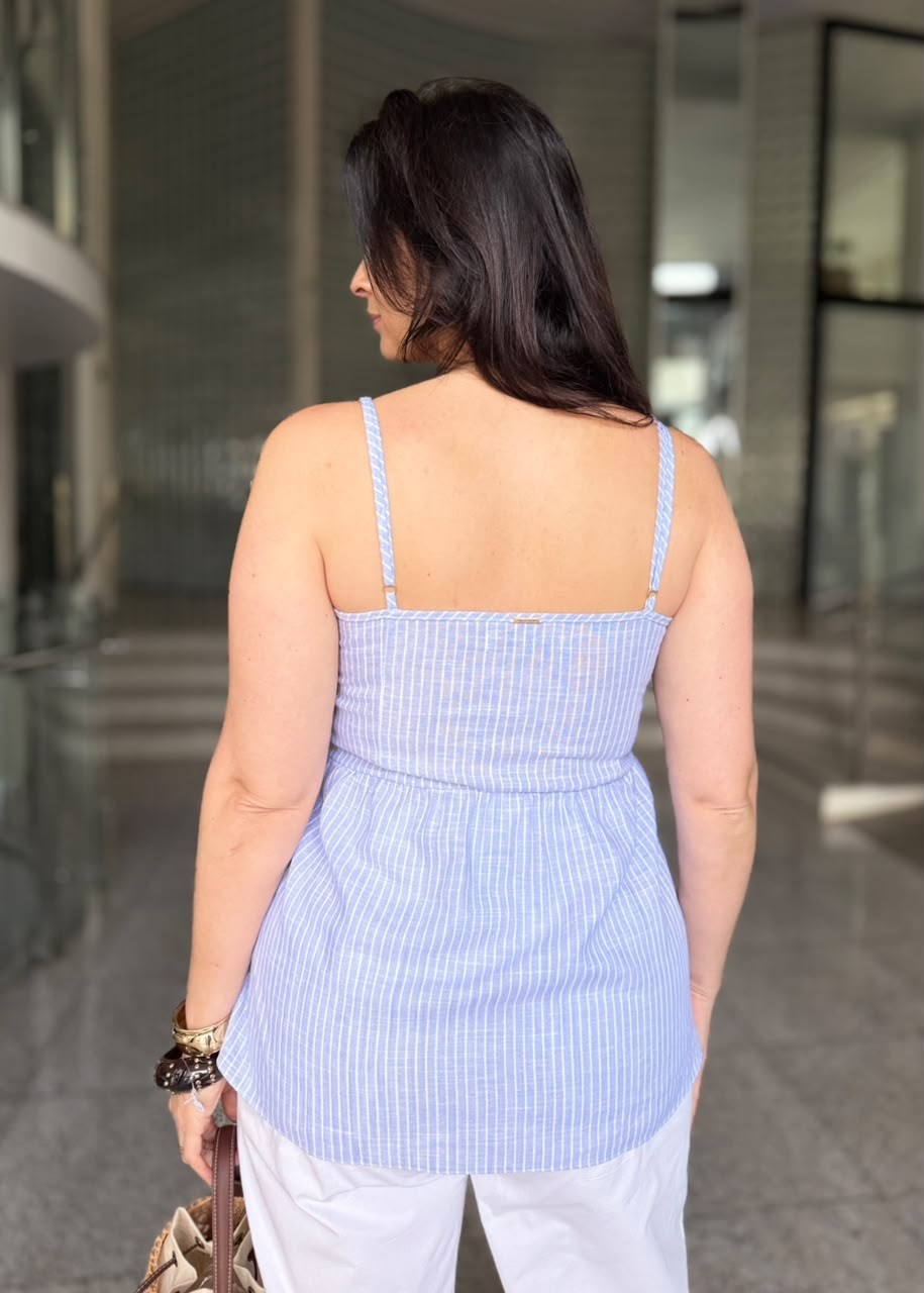BLUSA DE ALCA DE LISTRAS LANÇA PERFUME BLUSA DE ALCA DE LISTRAS LANÇA PERFUME