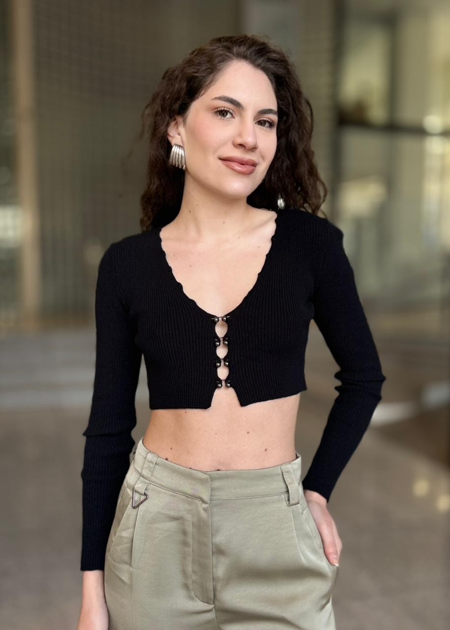 BLUSA TALBY BLACK 06 2501 001 PRETO BLUSA TALBY BLACK 06 2501 001 PRETO