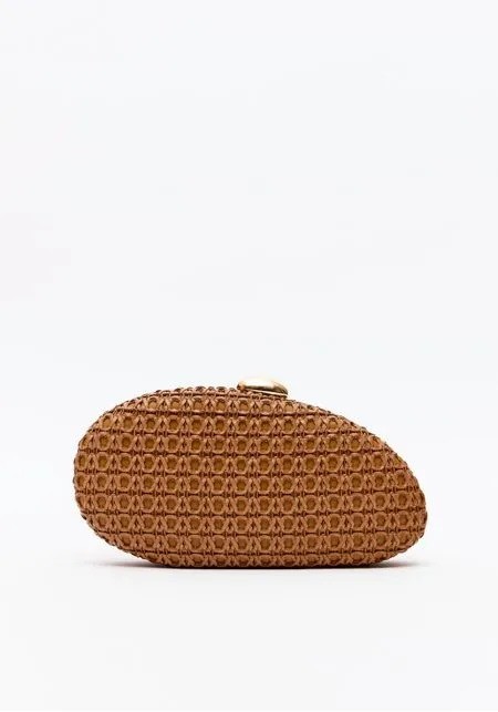BOLSA CLUTCH PALHA COM PINGENTE LP BEGE LANÇA PERFUME BOLSA CLUTCH PALHA COM PINGENTE LP BEGE LANÇA PERFUME