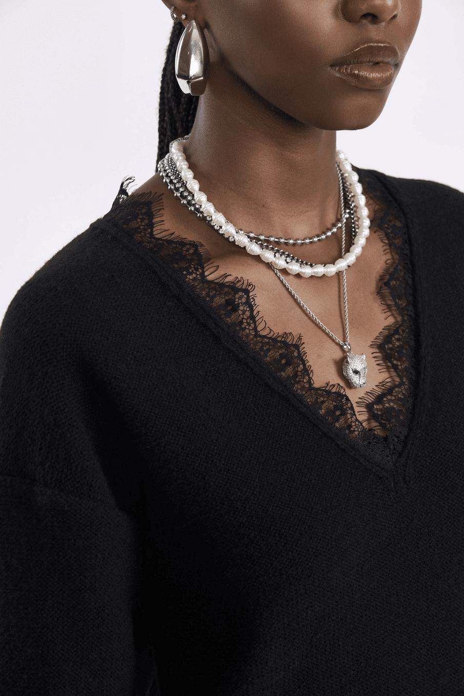 BLUSAO TRICO PRETO COLCCI BLUSAO TRICO PRETO COLCCI
