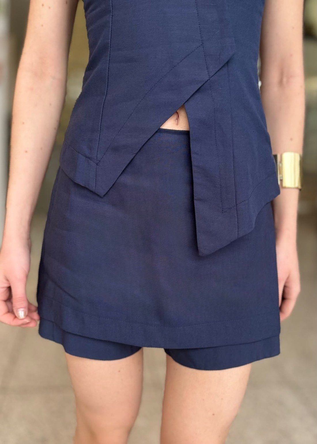 SHORT SAIA LINHO JOANA AZUL OLYMPIC COLCCI SHORT SAIA LINHO JOANA AZUL OLYMPIC COLCCI
