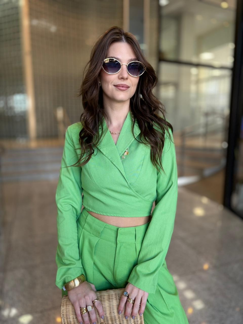 BLUSA GOLA ESPORTE MANGA LONGA TRANSPASSE FRENTE MORENA ROSA