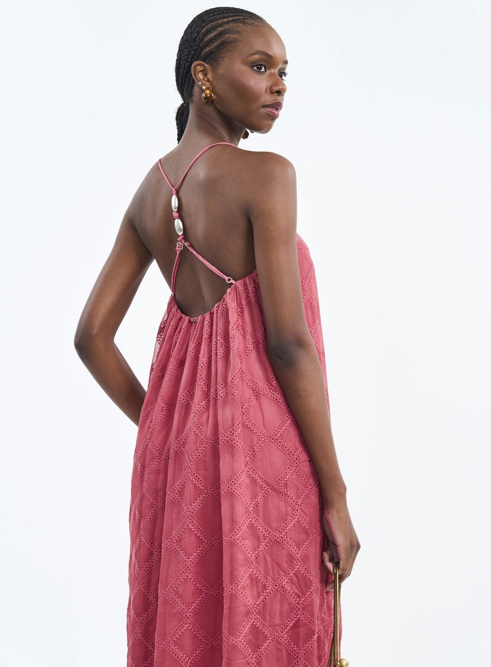 VESTIDO BORDADO ROSA DANDY COLCCI VESTIDO BORDADO ROSA DANDY COLCCI
