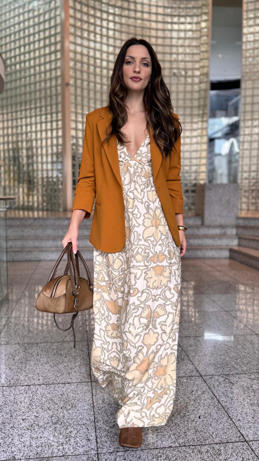 VESTIDO LONGO ESTAMPA FLORAR OFF WHITE MORENA ROSA