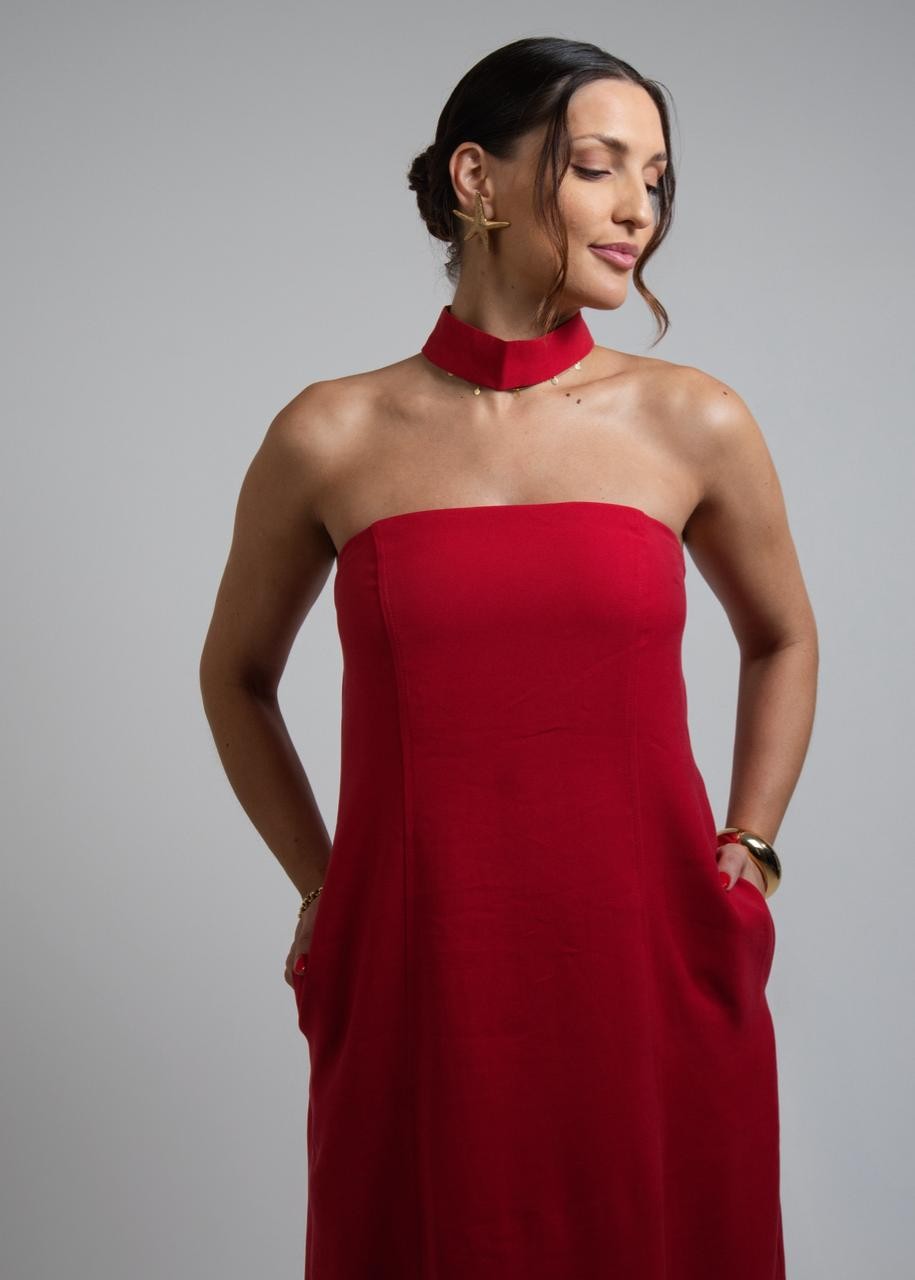 VESTIDO HELENA VERMELHO VESTIDO HELENA VERMELHO