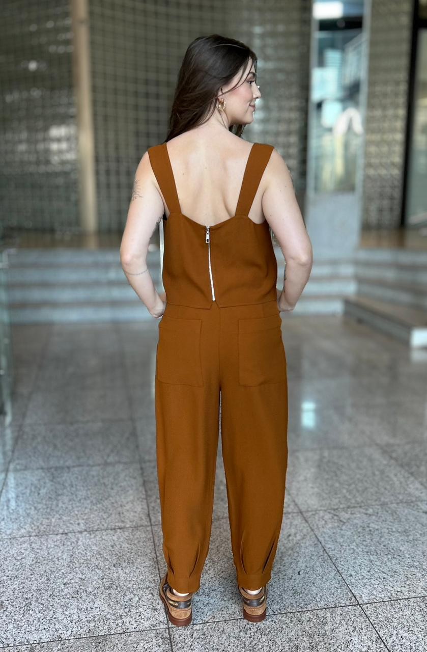 BLUSA CELIA MARROM GINGER NV BLUSA CELIA MARROM GINGER NV