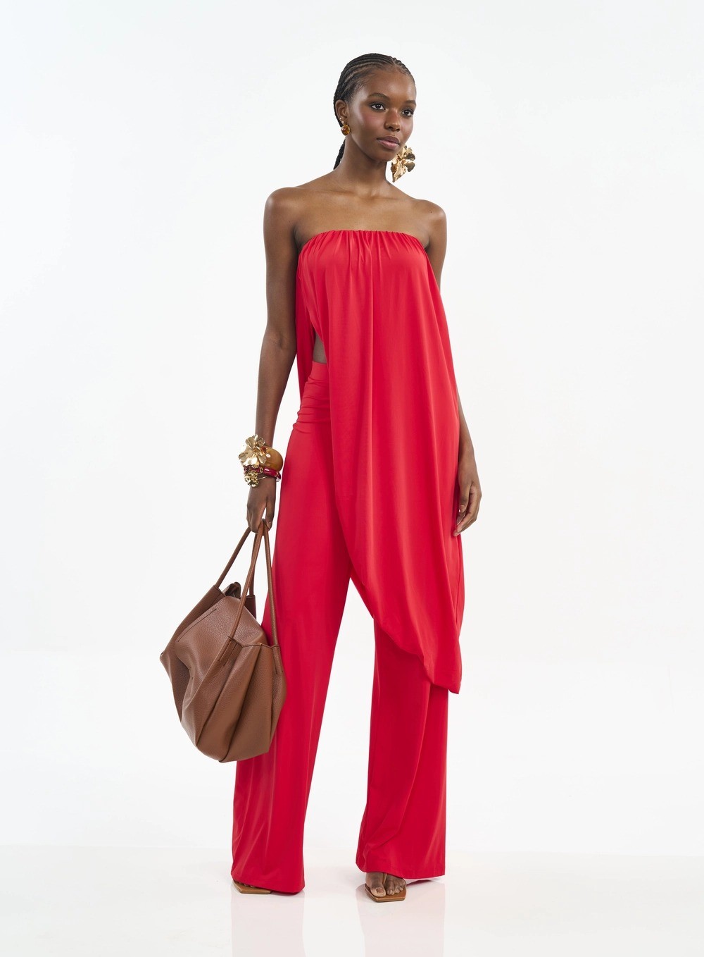BLUSA TOMARA QUE CAIA LONGA COM FENDA VERMELHO LUXURY COLCCI BLUSA TOMARA QUE CAIA LONGA COM FENDA VERMELHO LUXURY COLCCI