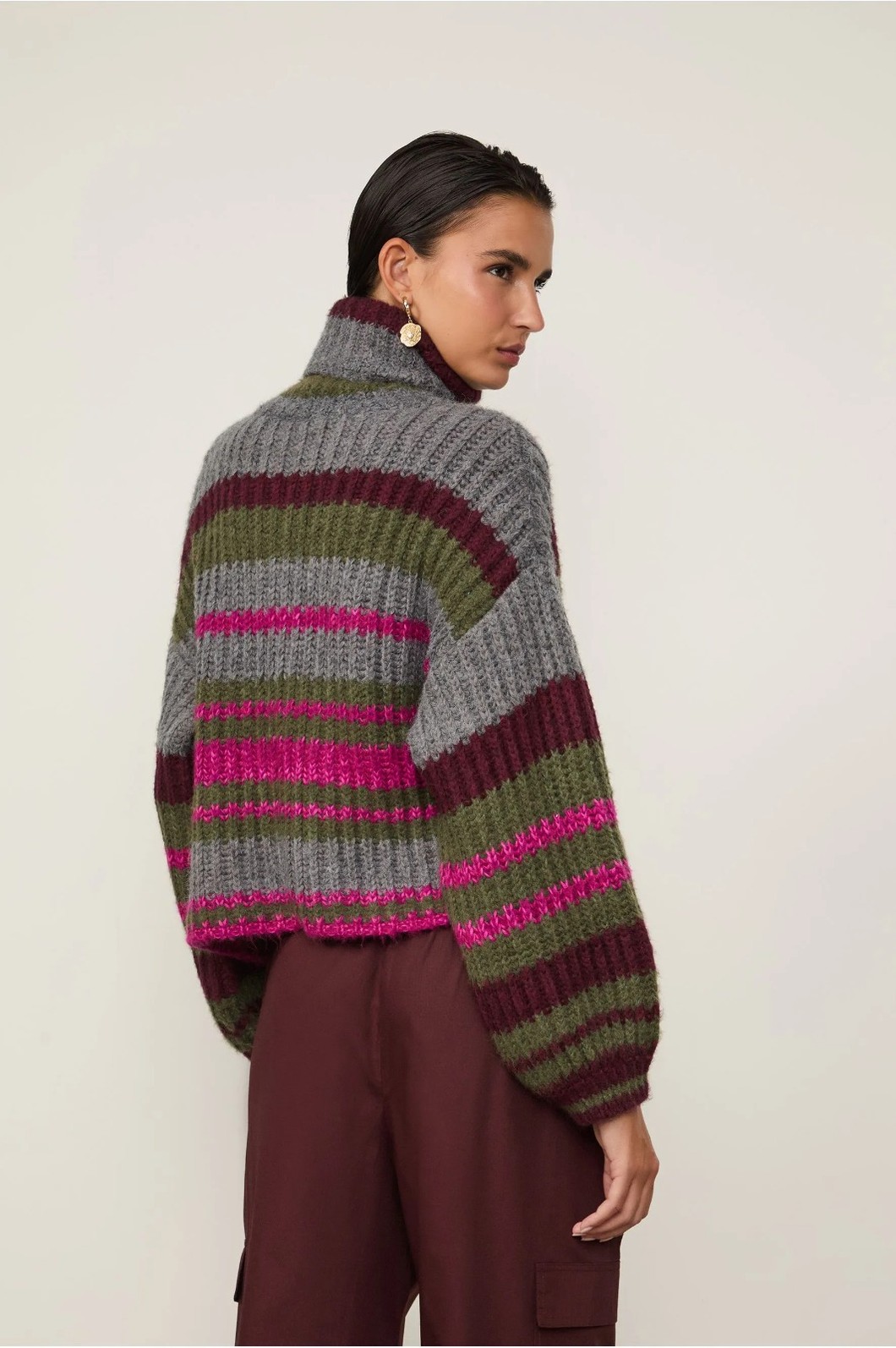 CASACO LISTRA COLORS DE TRICOT ANIMALE