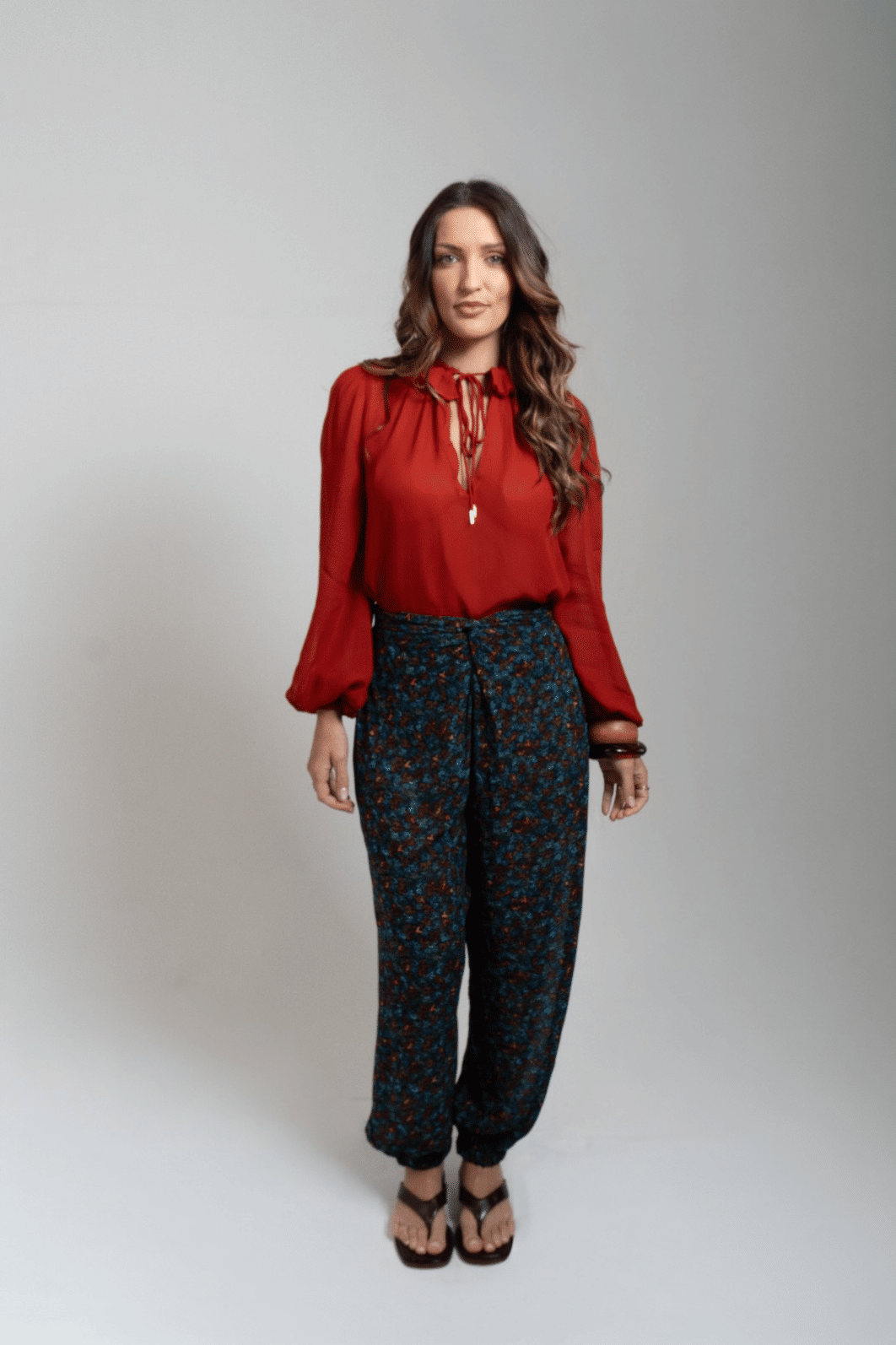 CALCA PAREO DE GEORGETTE EST LIBERTY ALGAS COLOR ANIMALE