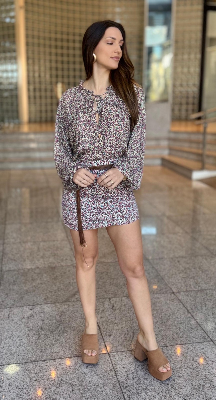 BLUSA SOLTA DECOTE V MORENA ROSA BLUSA SOLTA DECOTE V MORENA ROSA