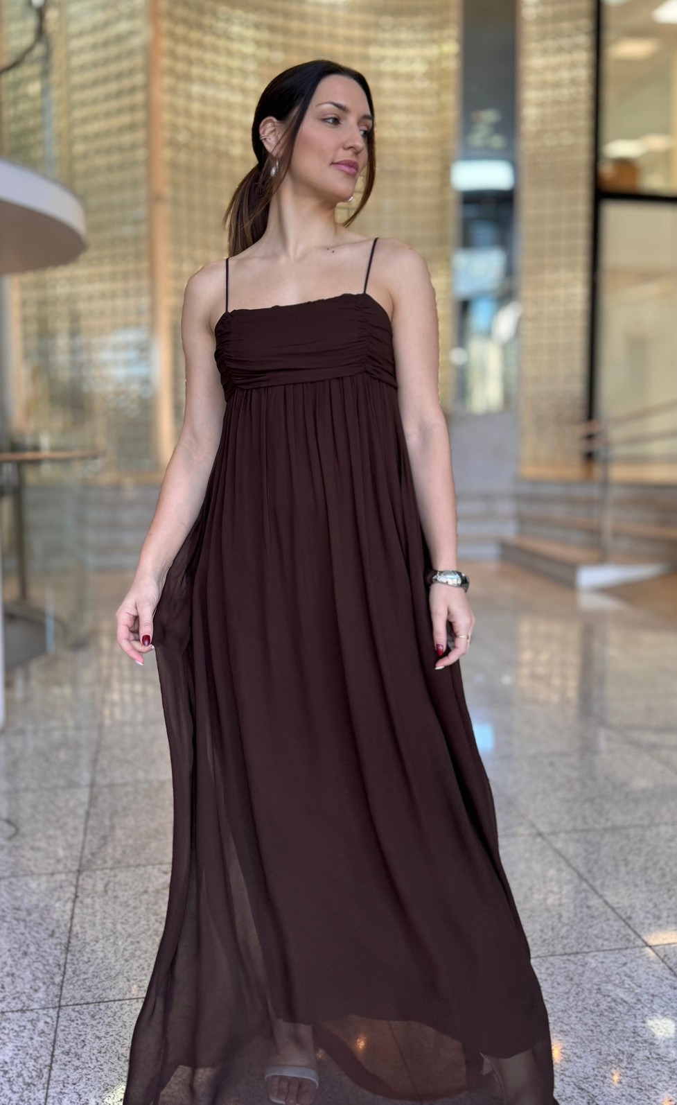 VESTIDO MARROM NOBUCK FORUM VESTIDO MARROM NOBUCK FORUM