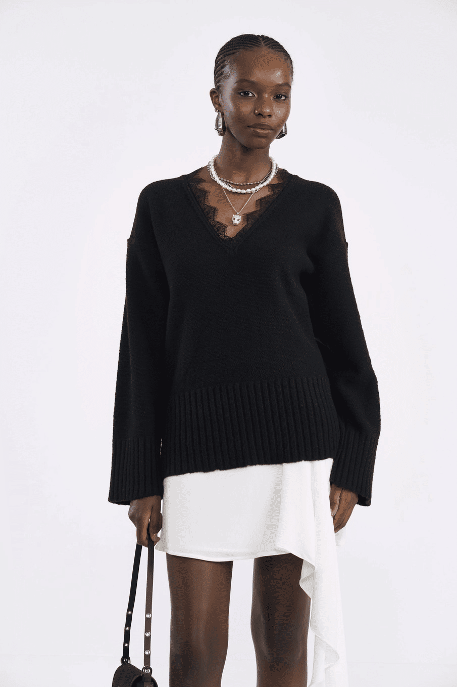 BLUSAO TRICO PRETO COLCCI BLUSAO TRICO PRETO COLCCI