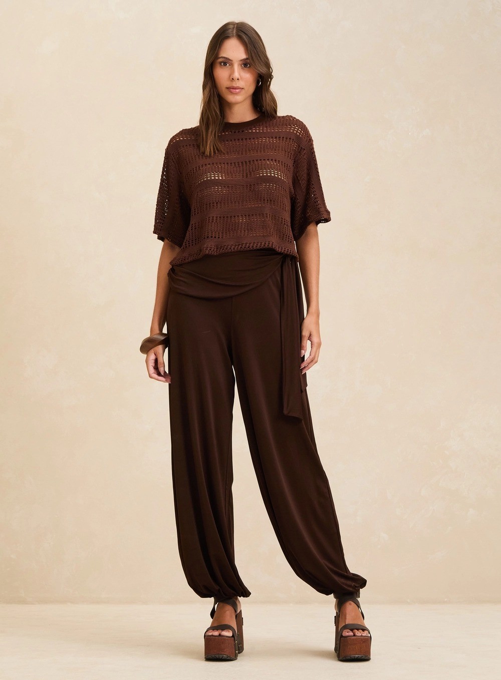 CALÇA BALLON MARROM CUMIN FORUM CALÇA BALLON MARROM CUMIN FORUM