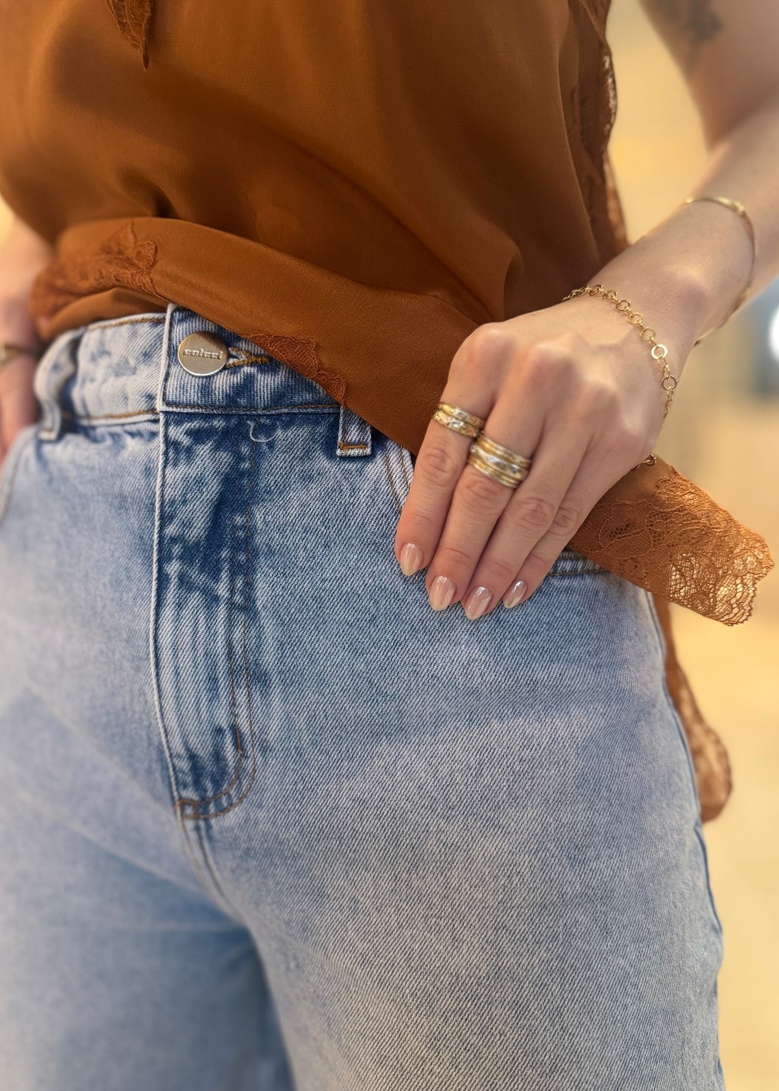 CALÇA JEANS JOANA BARRIL COLCCI CALÇA JEANS JOANA BARRIL COLCCI