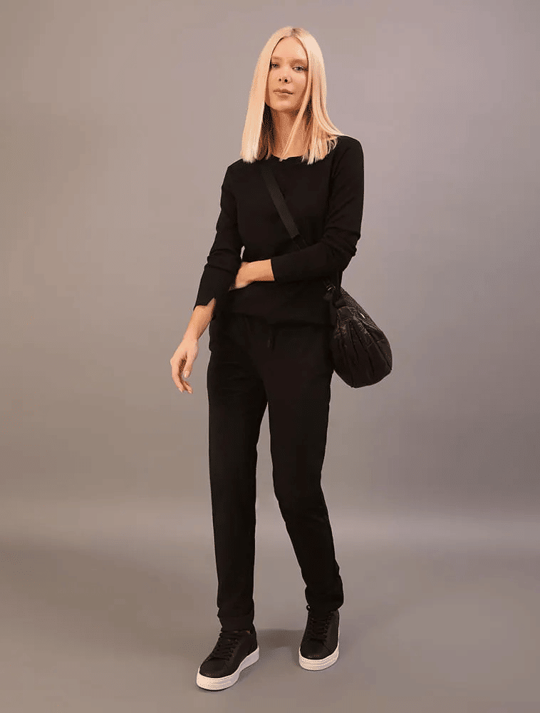 SUETER TRICOT BASICO GOLA CARECA PRETO CALVIN KLEIN SUETER TRICOT BASICO GOLA CARECA PRETO CALVIN KLEIN