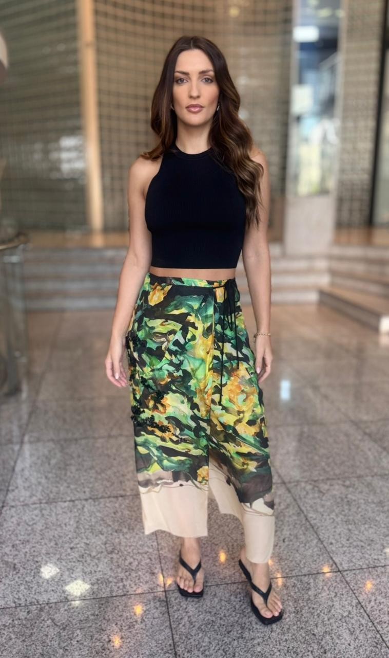 SAIA MIDI PAREO FLORAL MAKI ANIMALE SAIA MIDI PAREO FLORAL MAKI ANIMALE