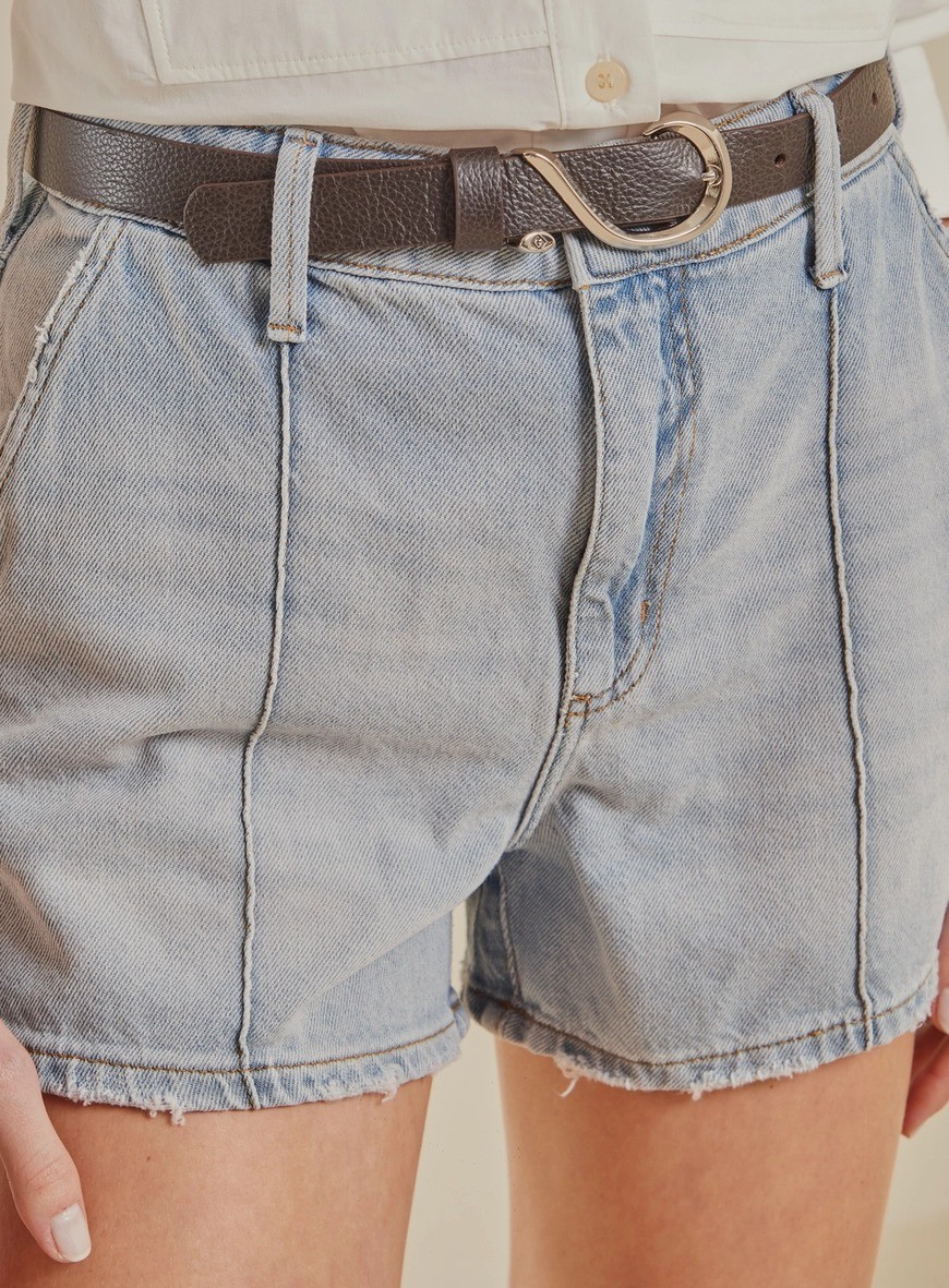 SHORT JEANS COM CINTO INDIGO FORUM SHORT JEANS COM CINTO INDIGO FORUM
