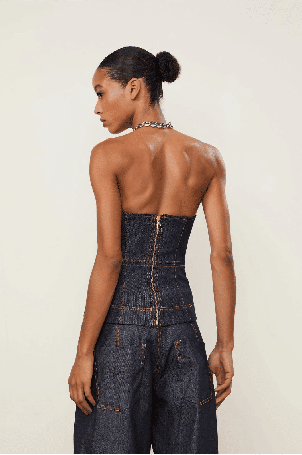 BLUSA SEM ALCA JEANS RAW ANIMALE BLUSA SEM ALCA JEANS RAW ANIMALE