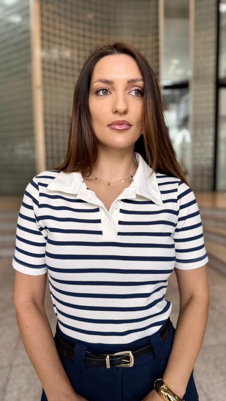 BLUSA THAMI AZUL MARINHO BLUSA THAMI AZUL MARINHO