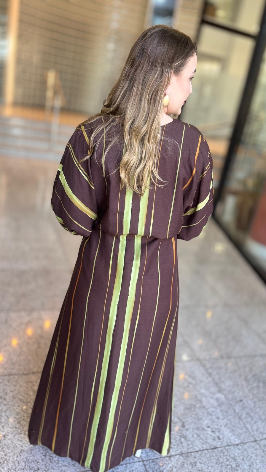 CHEMISIER LINHO ESTAMPADO GREEN WATERCOL FORUM CHEMISIER LINHO ESTAMPADO GREEN WATERCOL FORUM