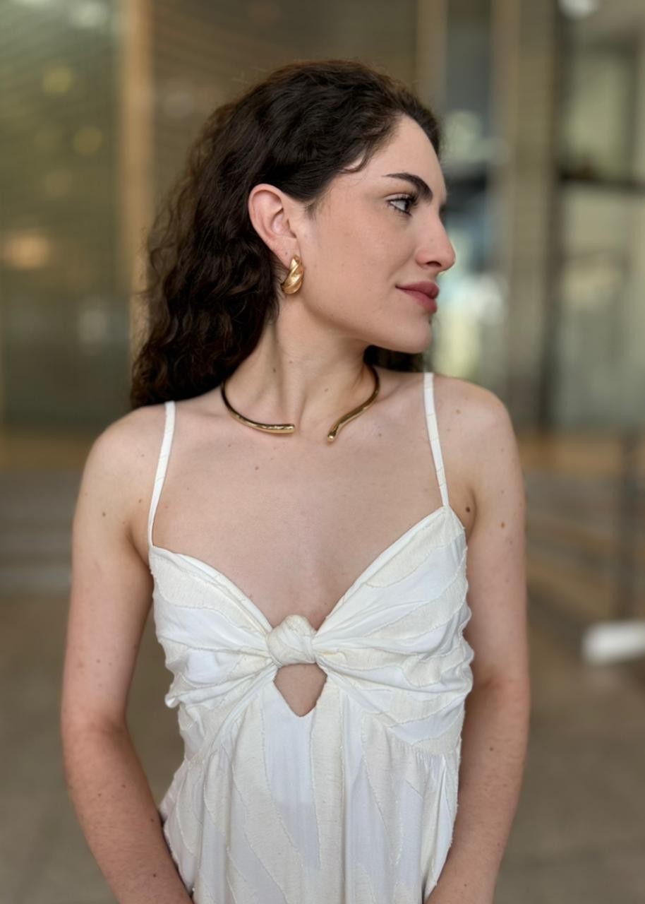 VESTIDO BUSTO C/ NO OFF WHITE MY PLACE VESTIDO BUSTO C/ NO OFF WHITE MY PLACE