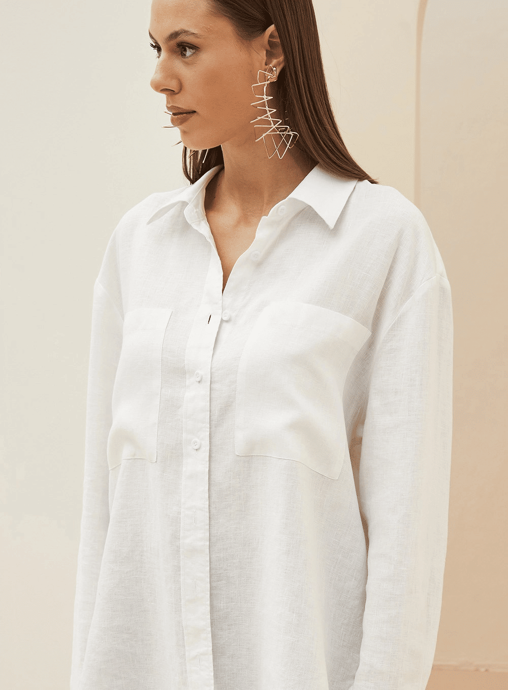 CAMISA LINHO OFF SHELL  OFF WHITE FORUM