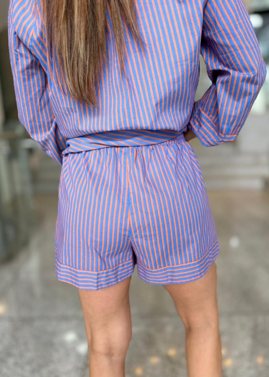 SHORT BASIC VOIL LISTRADO ANIMALE SHORT BASIC VOIL LISTRADO ANIMALE