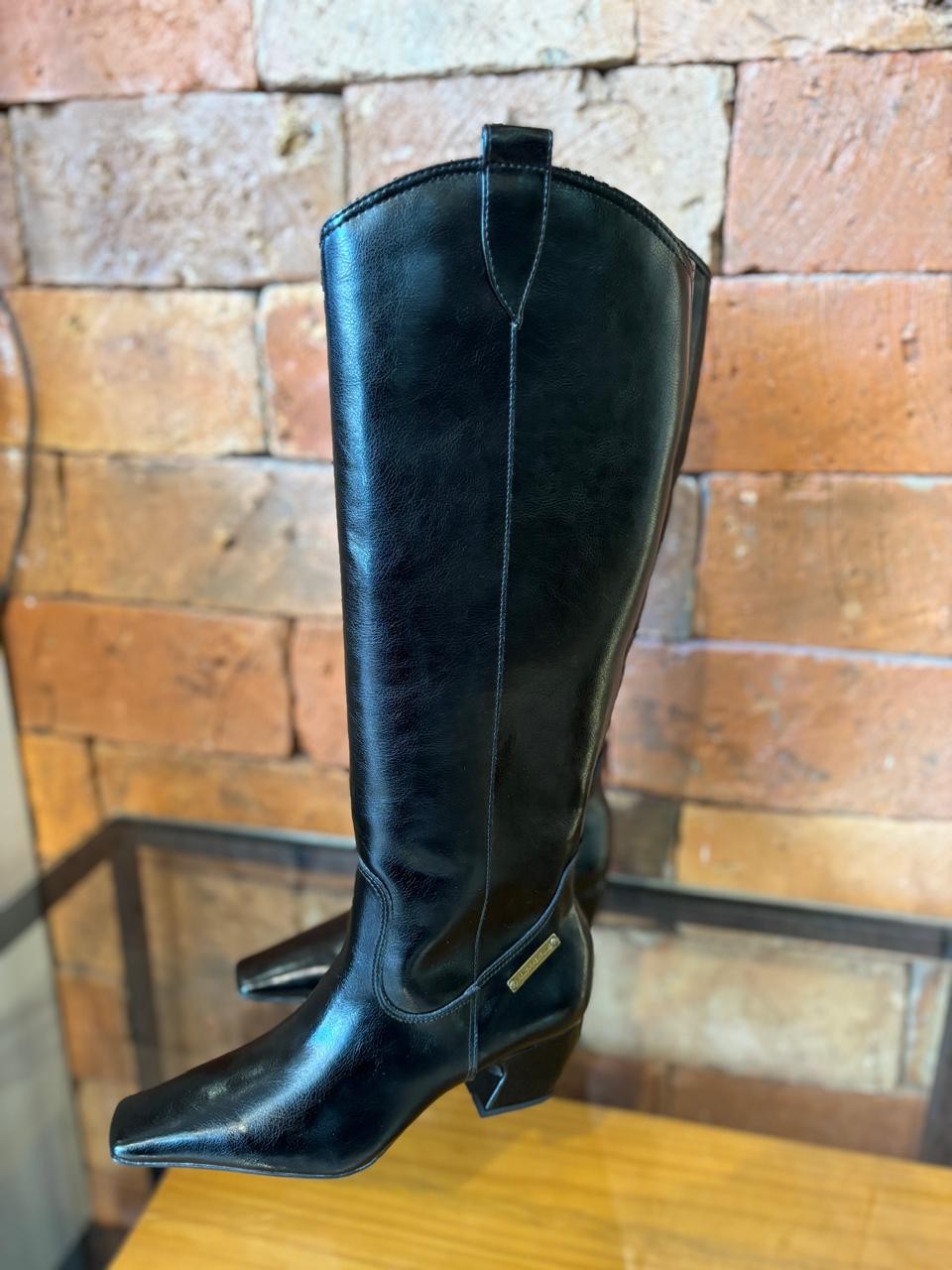 BOTA WESTERN CANO LONGO SALTO BLOCO PRETO LANÇA PERUME BOTA WESTERN CANO LONGO SALTO BLOCO PRETO LANÇA PERUME