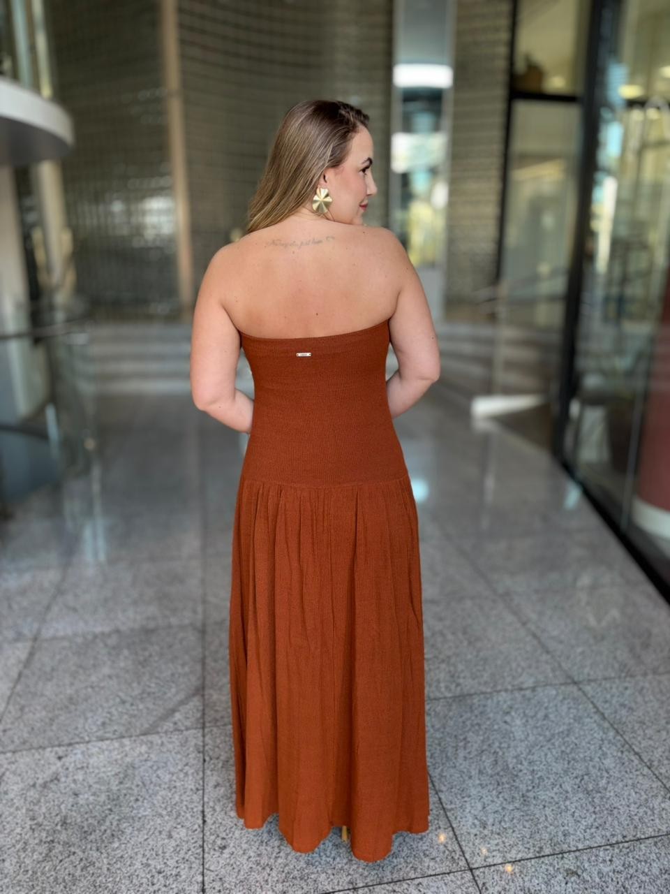 VESTIDO MARROM ZEUS FORUM VESTIDO MARROM ZEUS FORUM