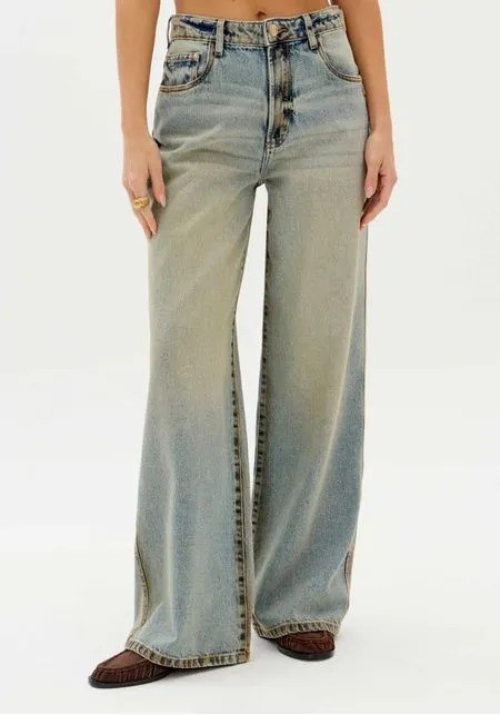 CALCA JEANS WIDE LEG HIGH LANÇA PERFUME CALCA JEANS WIDE LEG HIGH LANÇA PERFUME