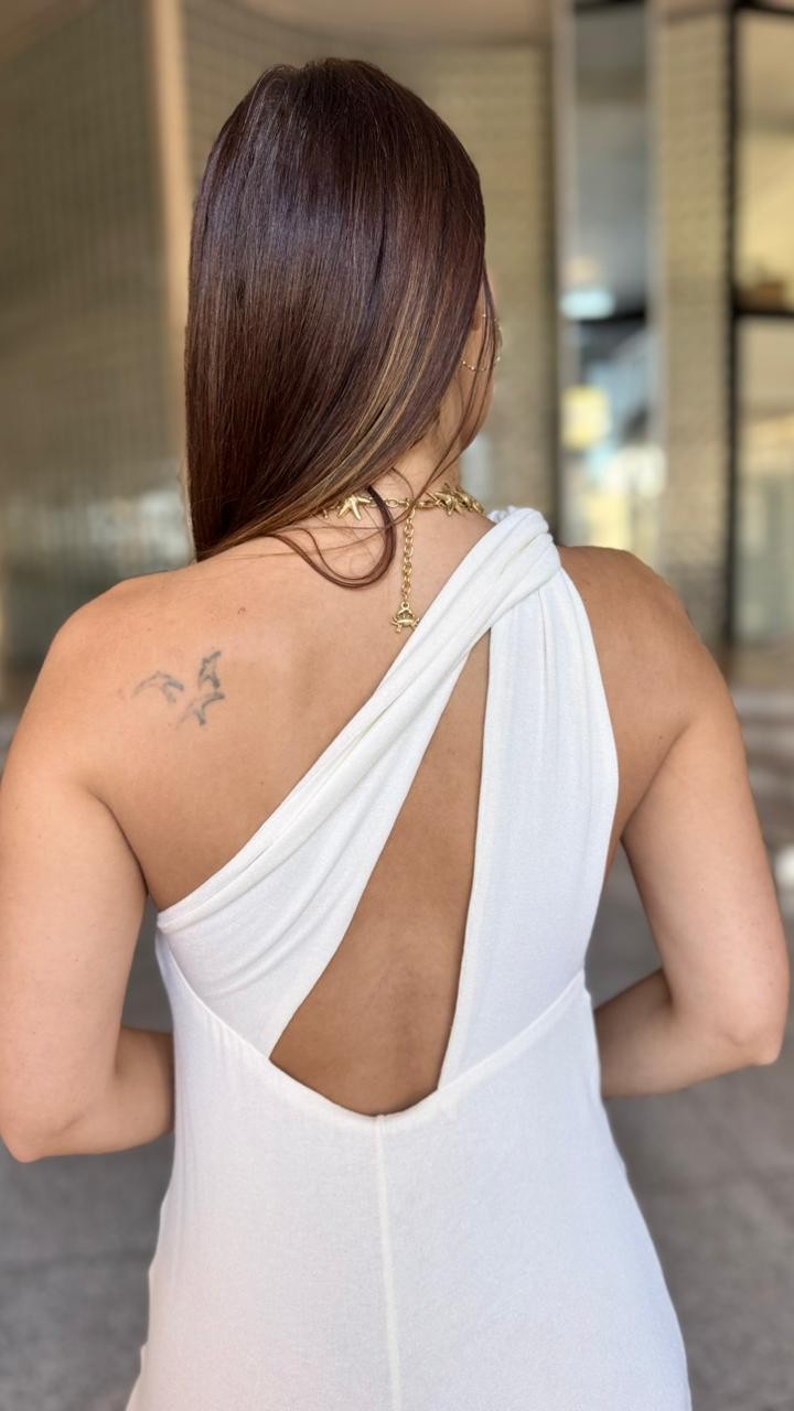 VESTIDO MALHA NO OFF WHITE ANIMALE VESTIDO MALHA NO OFF WHITE ANIMALE