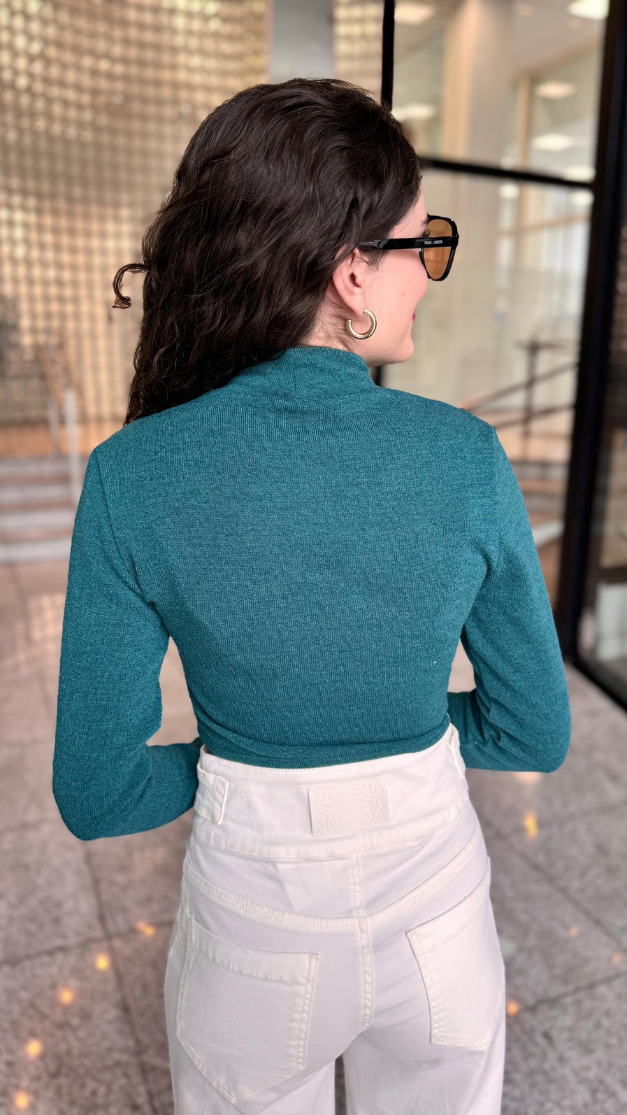 BLUSA GOLA ALTA TRANSPASSE FRONTAL MORENA ROSA BLUSA GOLA ALTA TRANSPASSE FRONTAL MORENA ROSA