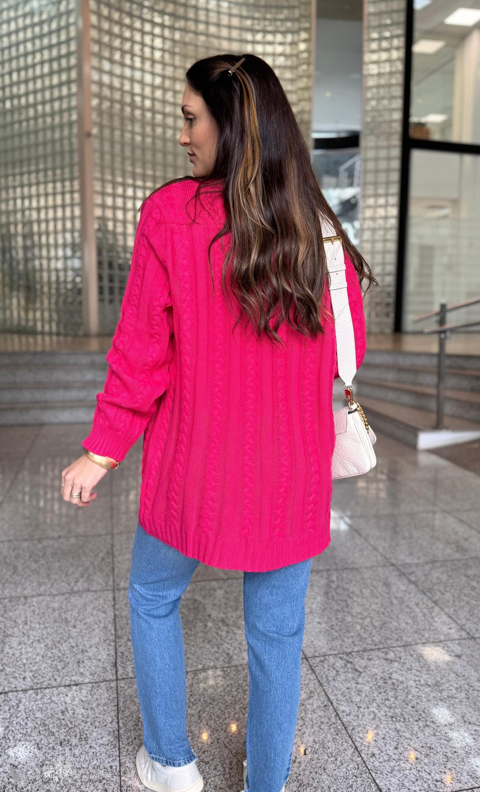 CARDIGAN TRICOT PINK MORENA ROSA CARDIGAN TRICOT PINK MORENA ROSA