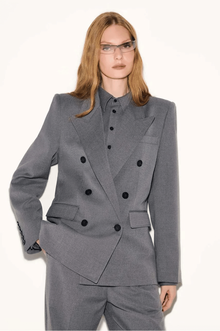 BLAZER ZOE CINZA MESCLA NV BLAZER ZOE CINZA MESCLA NV
