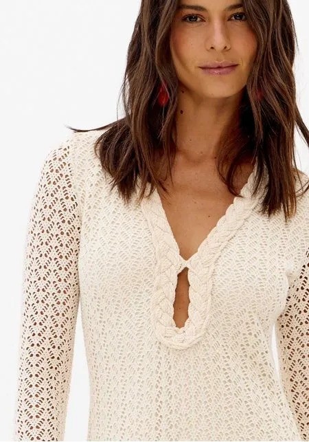VESTIDO LONGO EVASE RENDADO BEGE LANÇA PERFUME VESTIDO LONGO EVASE RENDADO BEGE LANÇA PERFUME