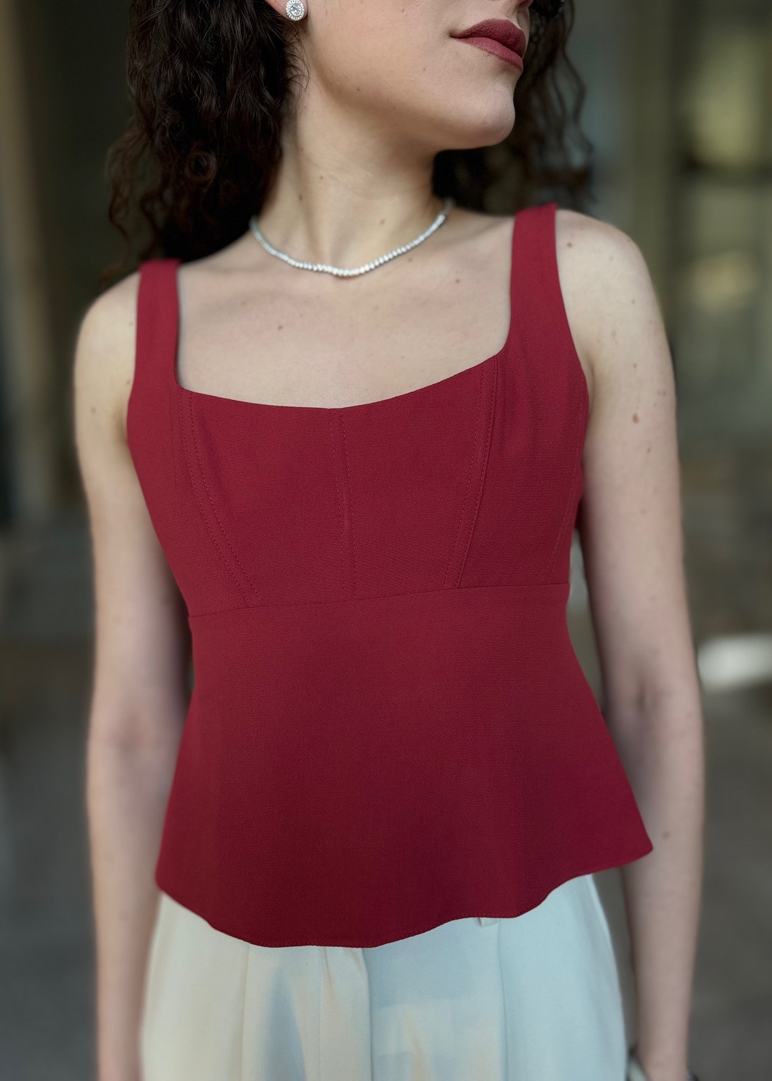 BLUSA ALICE MARROM ALMOD NV BLUSA ALICE MARROM ALMOD NV