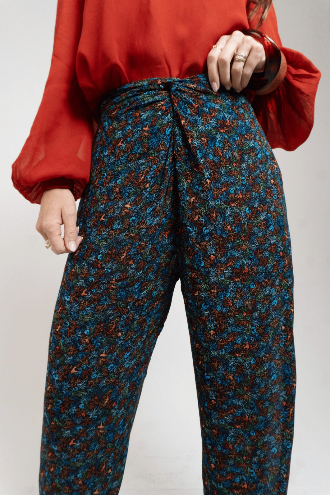 CALCA PAREO DE GEORGETTE EST LIBERTY ALGAS COLOR ANIMALE