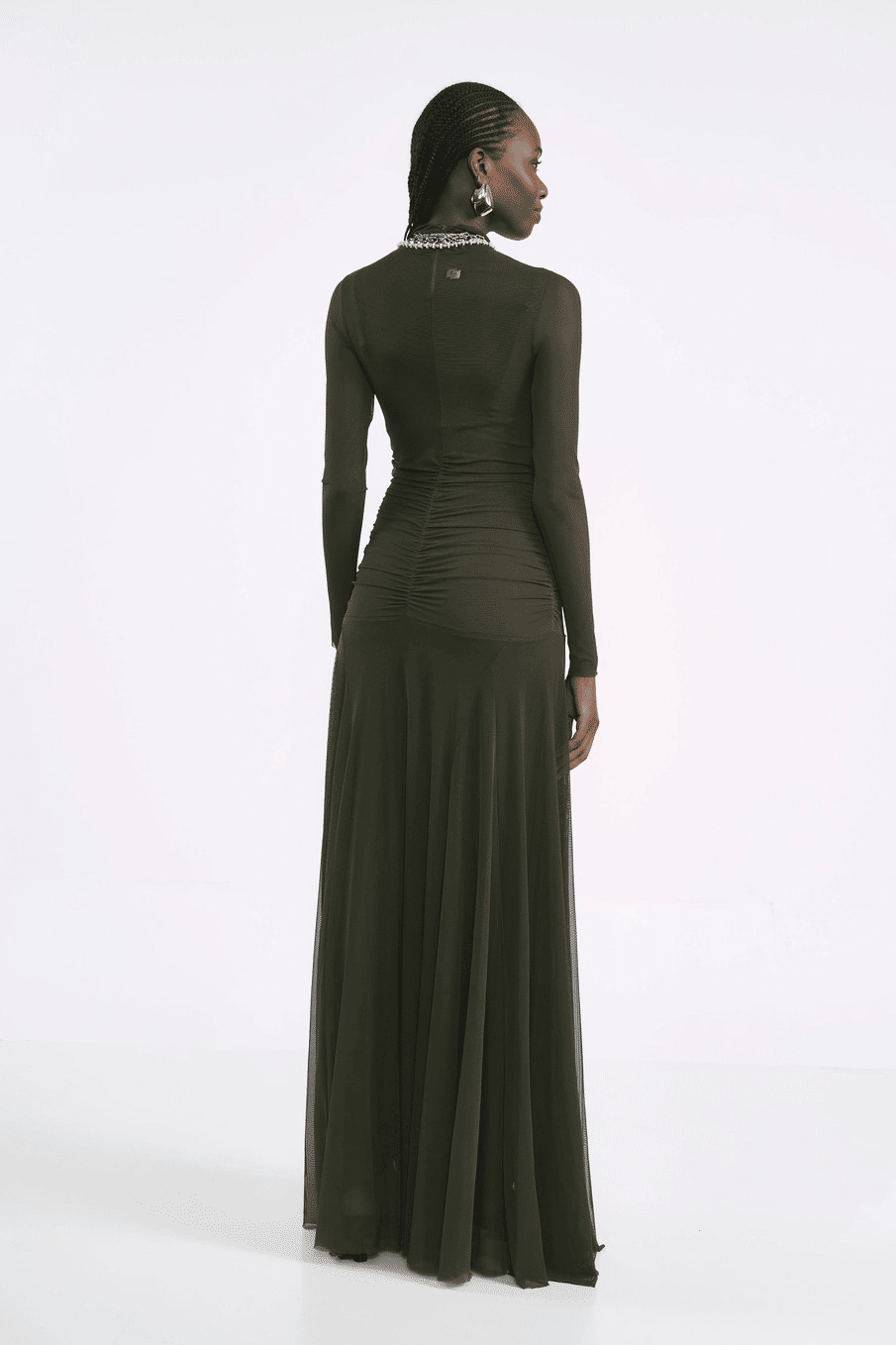 VESTIDO TULE VERDE EDEN COLCCI VESTIDO TULE VERDE EDEN COLCCI