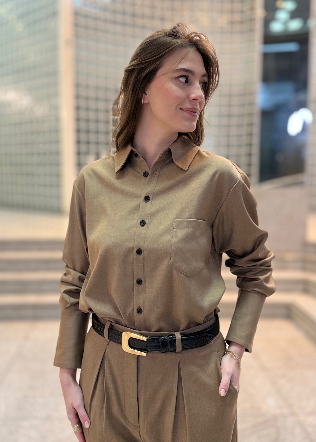 CAMISA ZOE - PP - BEGE CAMISA ZOE - PP - BEGE