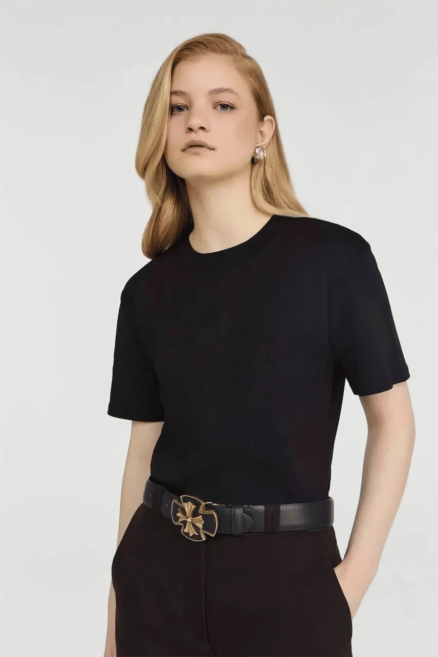 TSHIRT PIMA LIRA PRETO NV TSHIRT PIMA LIRA PRETO NV