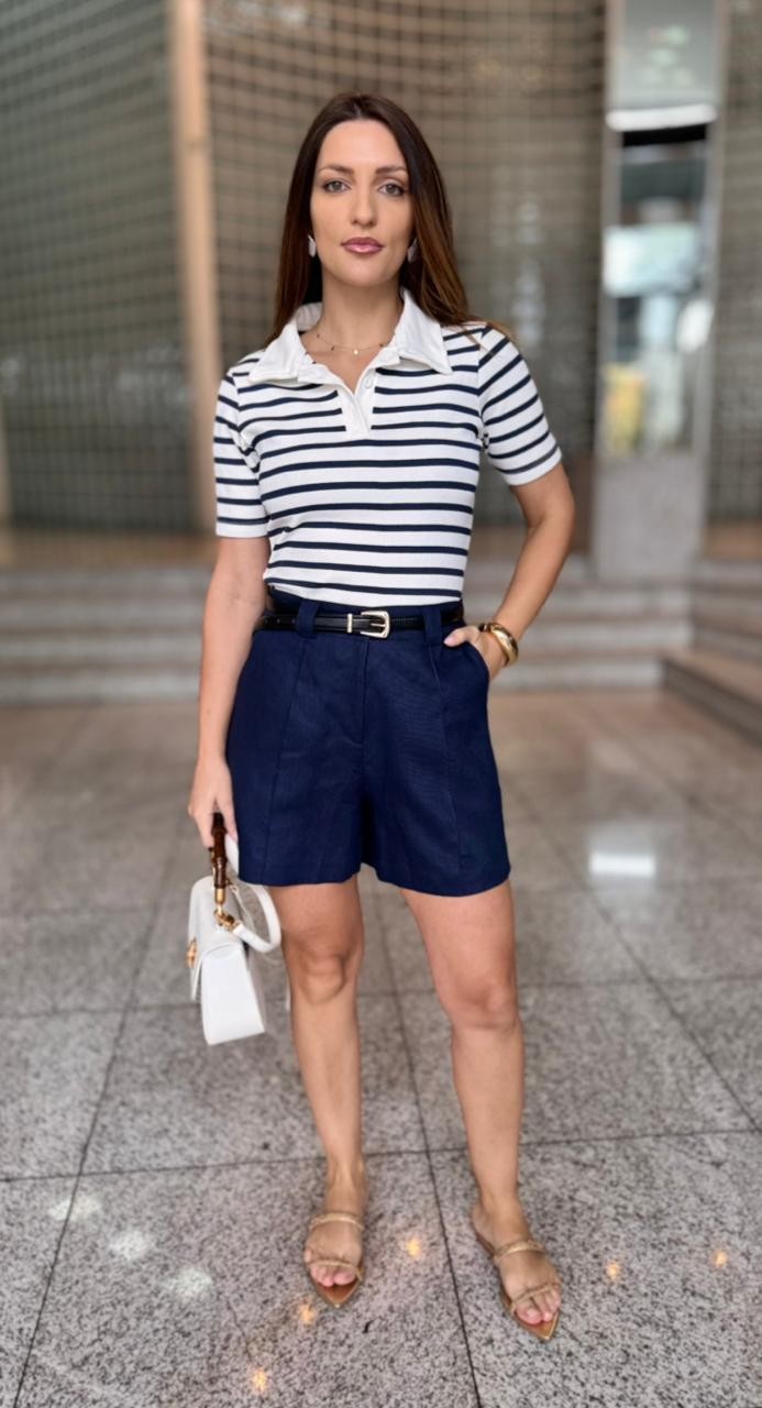 BLUSA THAMI AZUL MARINHO BLUSA THAMI AZUL MARINHO