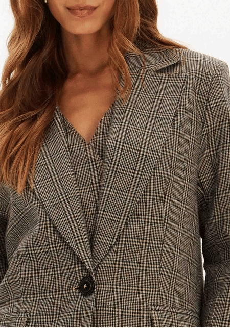 BLAZER OVERSIZED ALONGADO XADREZ LANÇA PERFUME BLAZER OVERSIZED ALONGADO XADREZ LANÇA PERFUME