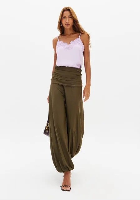 CALÇA ALADIM DE MALHA VERDE LANÇA PERFUME CALÇA ALADIM DE MALHA VERDE LANÇA PERFUME