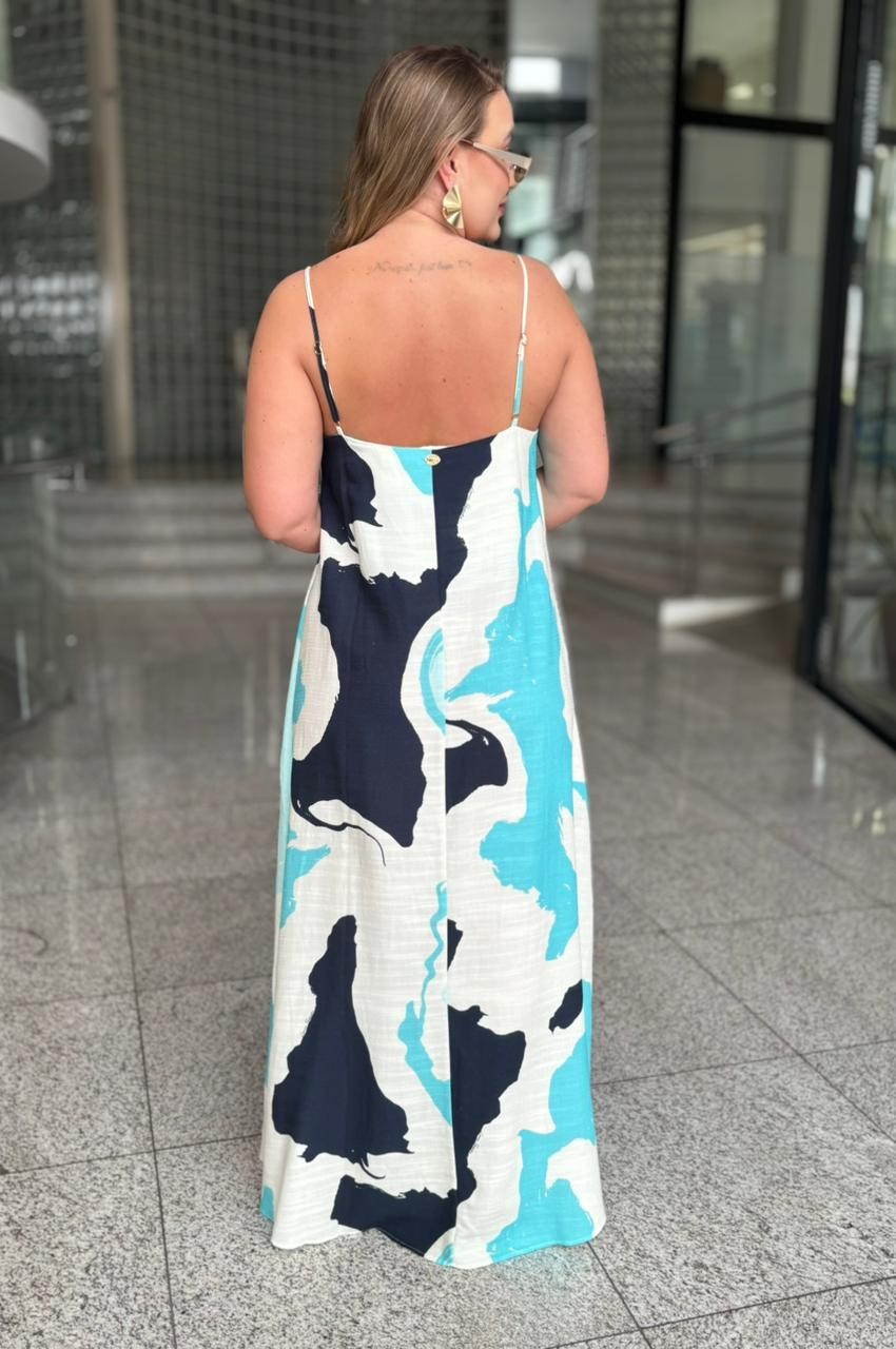 VESTIDO SUPER MIDI ESTAMPADO DE ALÇAS LANÇA PERFUME VESTIDO SUPER MIDI ESTAMPADO DE ALÇAS LANÇA PERFUME